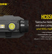 Nitecore HC60M Wiederaufladbare Helmlampe