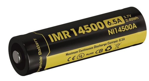 Batterie lithium-ion NiteCore IMR14500 3,7 V 650 mAh