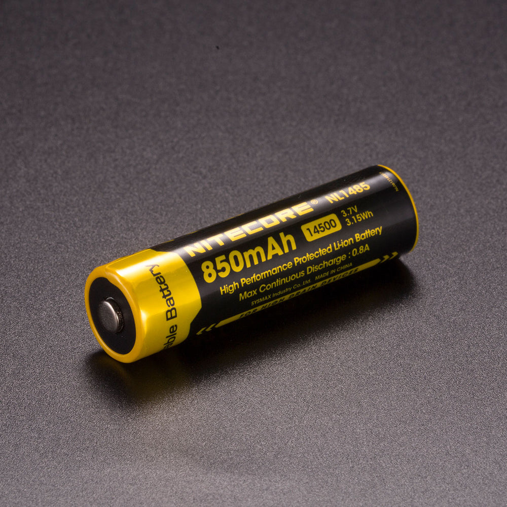 Batterie lithium-ion 3,7 V 850 mAh NiteCore NL1485 14500