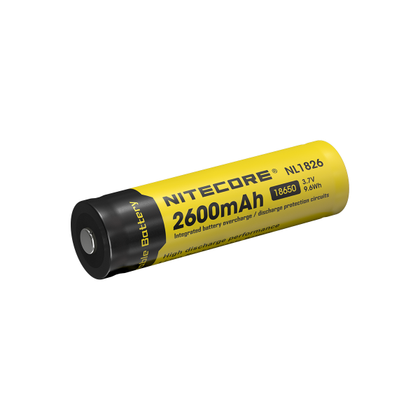 Batterie lithium-ion 18650 NiteCore NL1826 3,7 V 2 600 mAh