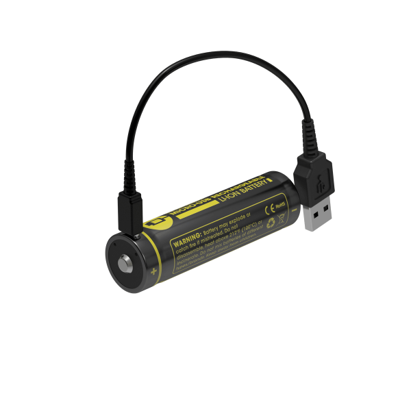 Batterie lithium-ion 18650 NiteCore NL1826R 3,6 V 2600 mAh USB