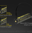 NiteCore NL1826R 18650 Li-Ion 3,6 V 2600 mAh USB