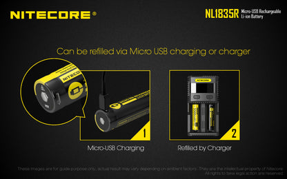 NiteCore NL1835R 18650 Li-ion 3.6 V 3500 mAh USB