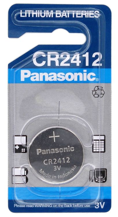 Panasonic Lithium Knoopcel Batterij CR2412 3V