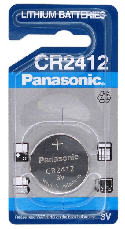 Pile bouton au lithium Panasonic CR2412 3V 