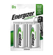 Oplaadbare Energizer R20 D Ni-MH 2500mAh 2x