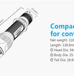 Taktische Taschenlampe Xtar TZ28 1500 Lumen Komplettset