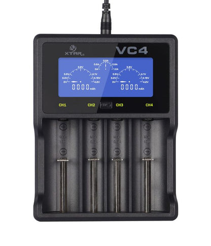XTAR VC4 Ni-MH- und Li-Ion-USB-Ladegerät