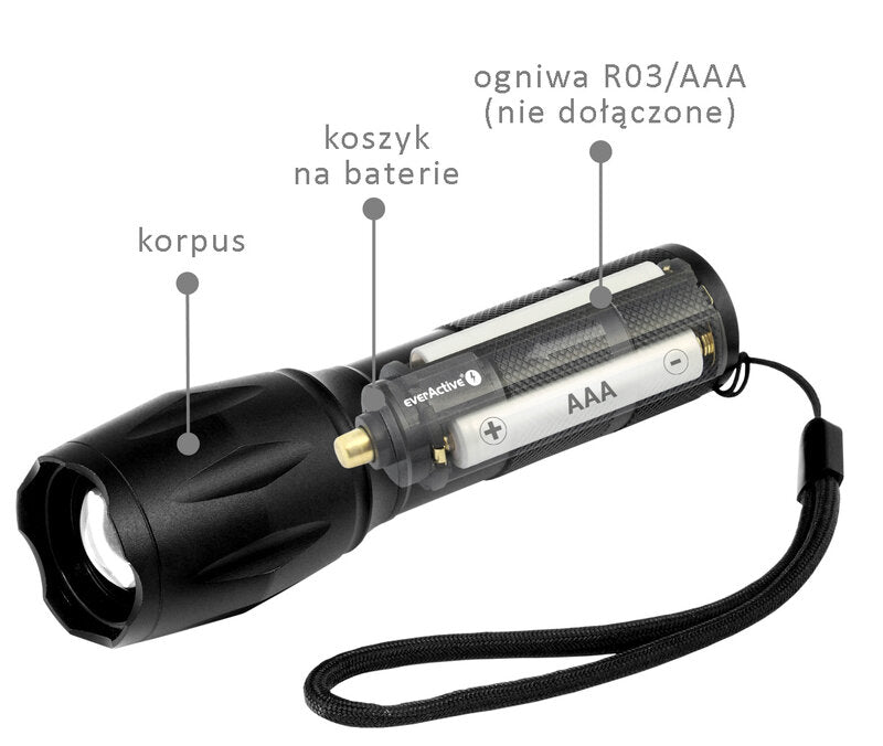 everActive FL-600+ LED-Taschenlampe