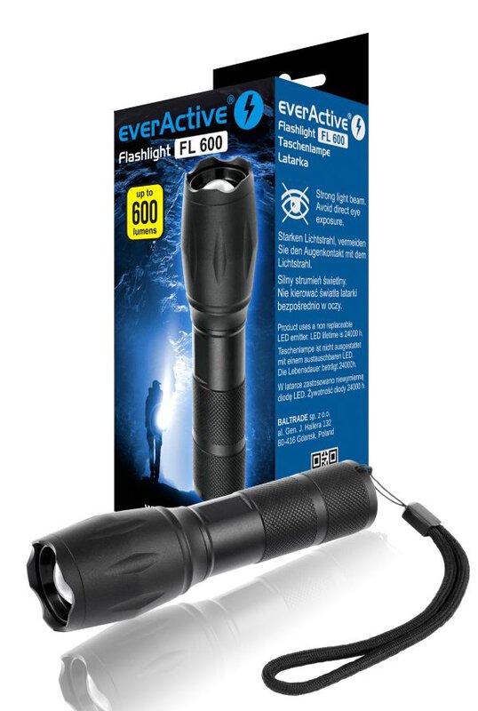 Lampe de poche à LED everActive FL-600+