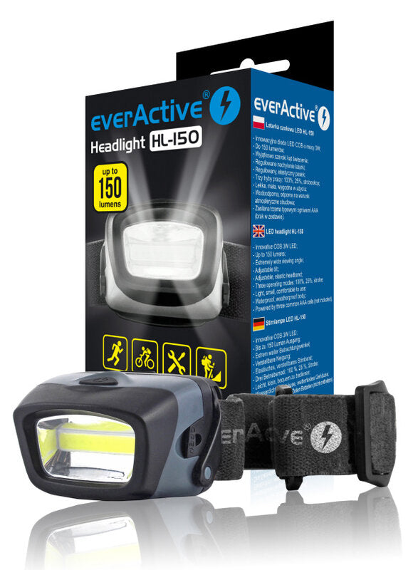 everActive HL-150 LED Hoofdlamp