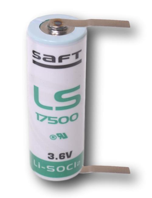 Saft Lithium AA 3,6 V LS 17500-CNR mit Lötfahne