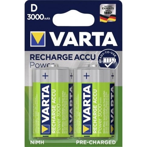 Varta 3000 mAh wiederaufladbare D-Batterie 1,2 V